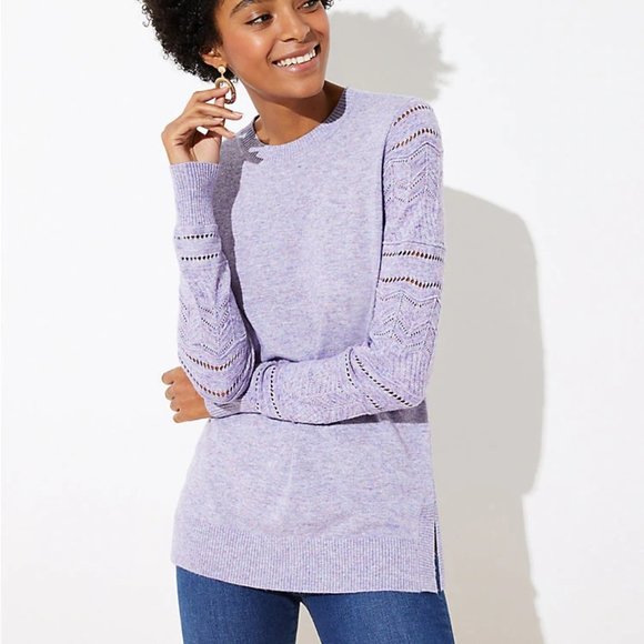 LOFT | Stitched Sleeve Sweater NWT - Picture 1 of 3